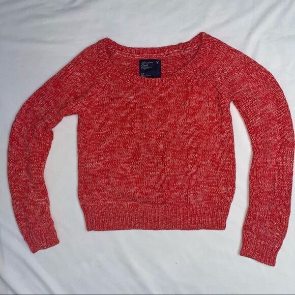 Womens red and white American eagle outfitters sweater size small NWOT - Picture 1 of 8